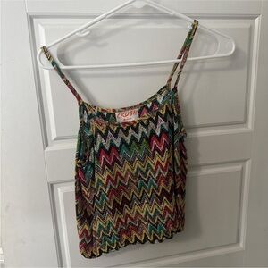 Multicolor Zigzag Women's Top